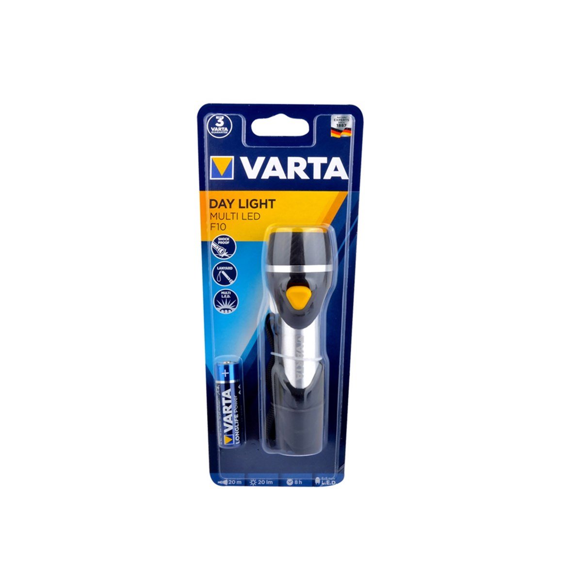Varta 16631 Day Light Multi Led F10 Fener 1Xaa Pil küçük görsel