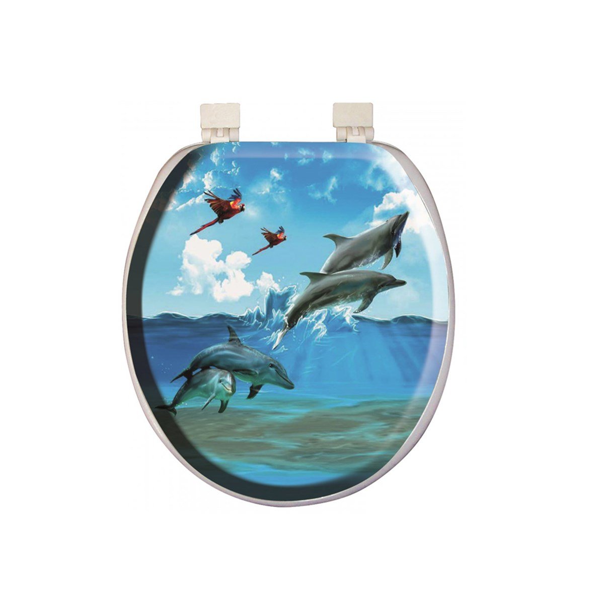 Desenli Süngerli Klozet Kapağı küçük görsel