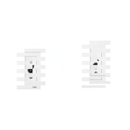 Viko Karre Beyaz Tv Prizi Sonlu Çerçevesiz görseli