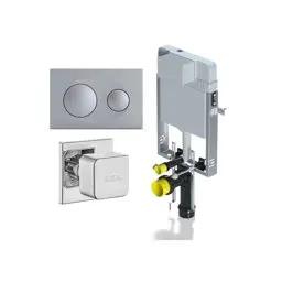 Eca Serel Smooth Gömme Rezervuar 3'Lü Set T02-0111Bk4024 görseli
