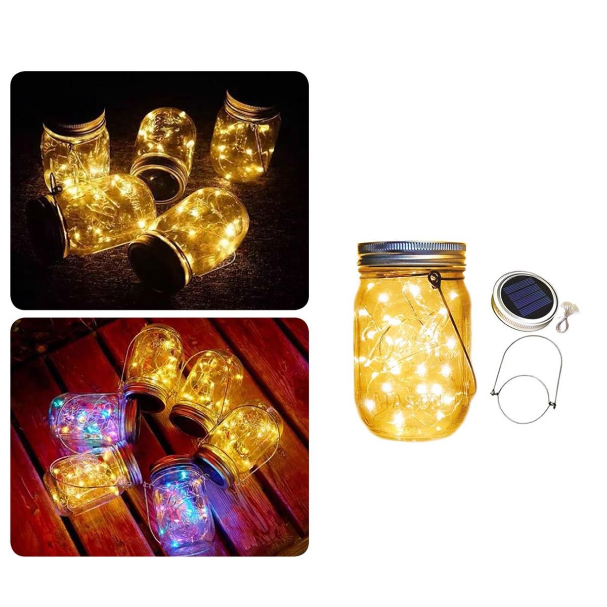 Forlife Peri Ledli Solar Dekoratif Kavanoz 3W Rgb FL-3236 küçük görsel