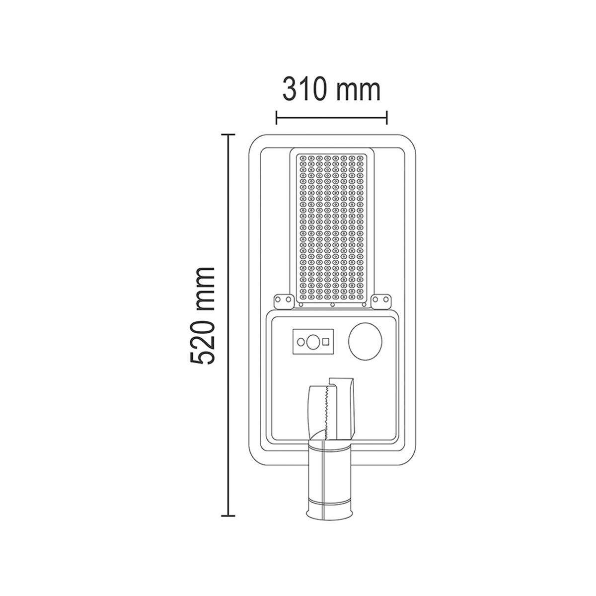 Forlife Solar Sokak Lambası 400W 6500k Beyaz FL-3186 küçük görsel