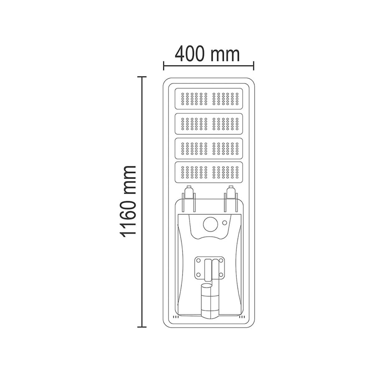 Forlife Solar Sokak Lambası 400W 6500k Beyaz FL-3186 küçük görsel