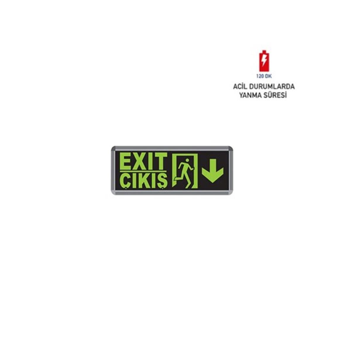 Exit Acil Çıkış Armatürü 3W Fl-9006 küçük görsel