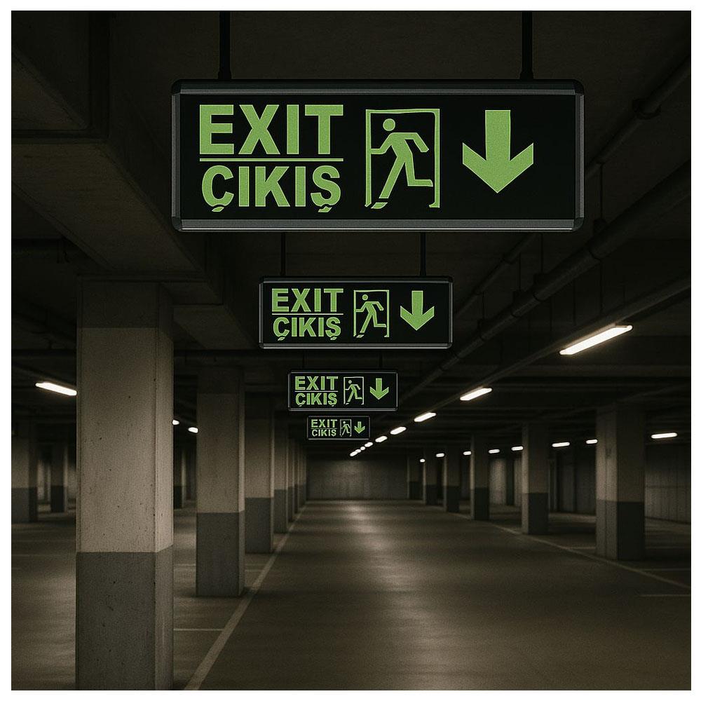 Exit Acil Çıkış Armatürü 3W Fl-9006 küçük görsel