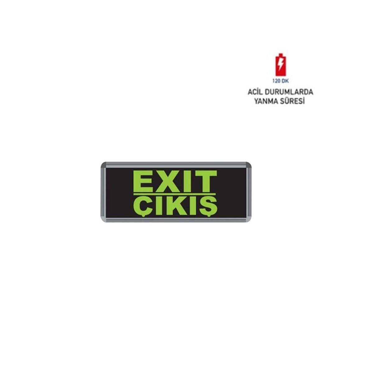 Exit Acil Çıkış Armatürü 3W Fl-9006 küçük görsel