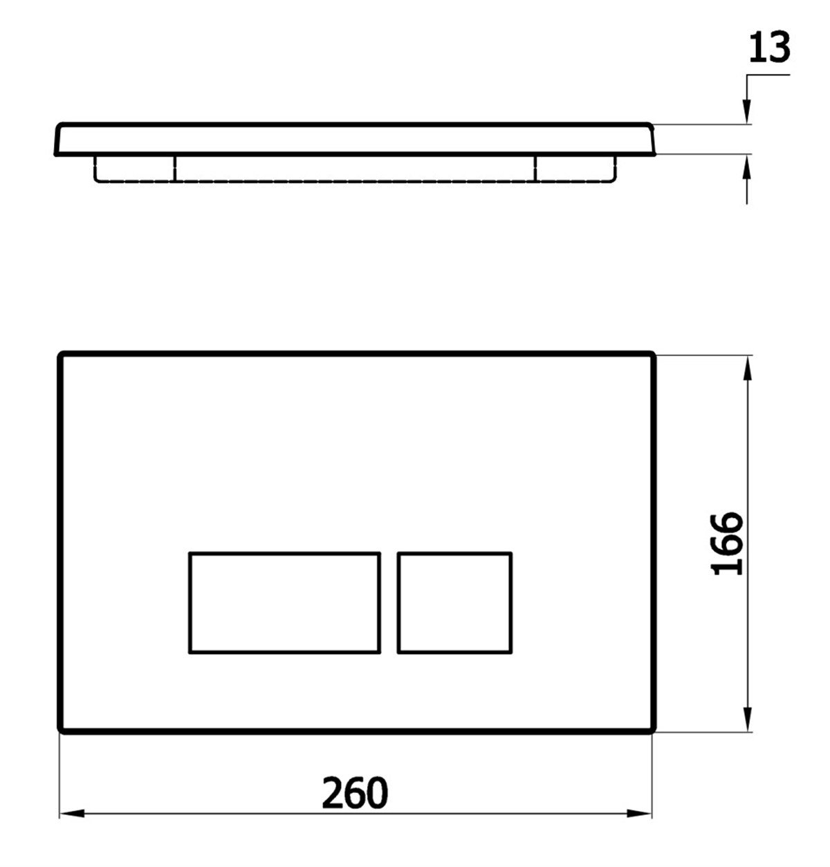 Newarc Parlak Panel Buton 8132 küçük görsel