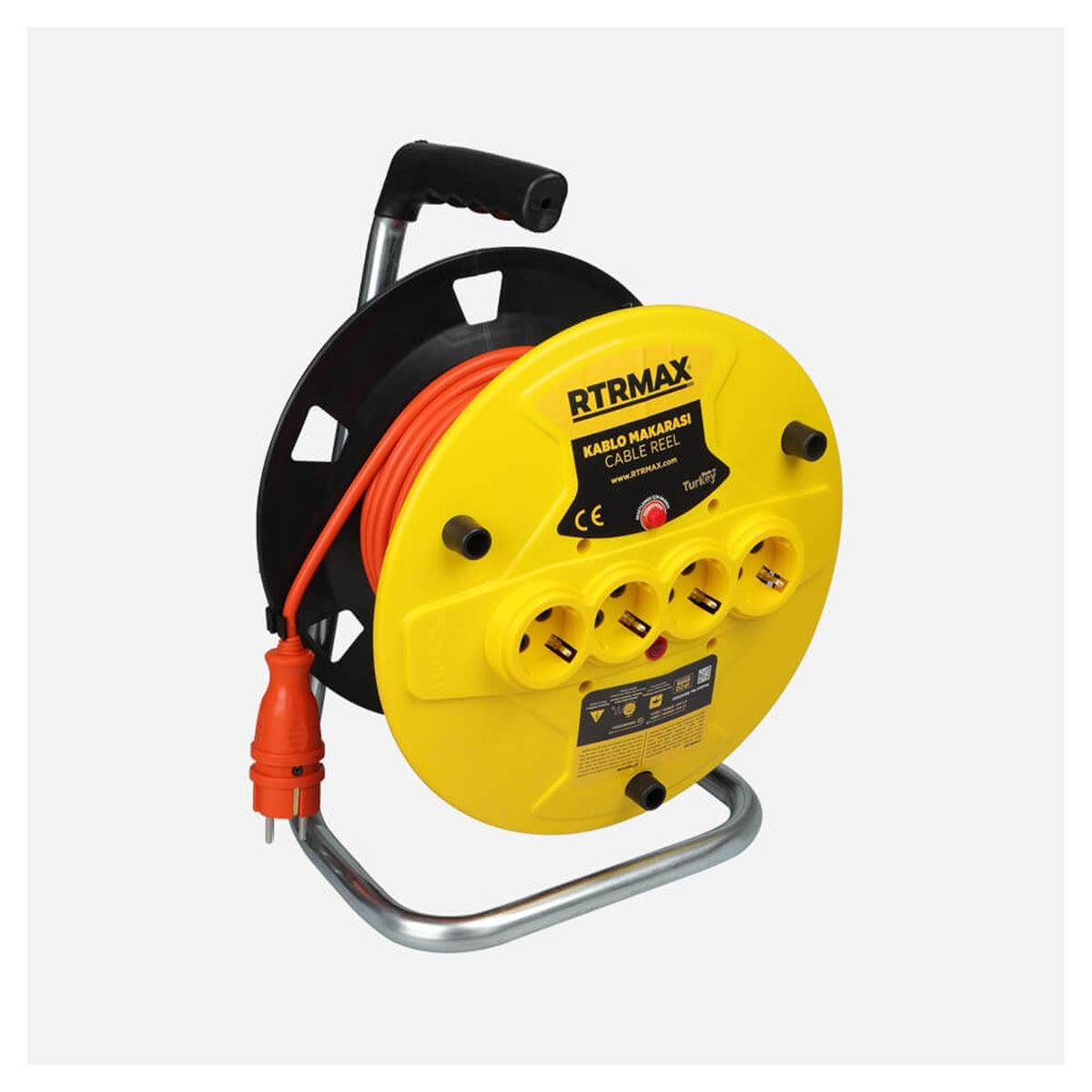 Rtrmax Rem31520 Seyyar Makaralı Uzatma Kablosu 3x1,5mmx20mt küçük görsel