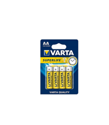 Varta Süperlife 1.5V AA 4lü Çinko Karbon Kalem Pil 2006-4 küçük görsel