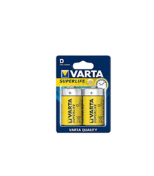 Varta Superlife Büyük Pil 1.5V 2li 2020 görseli