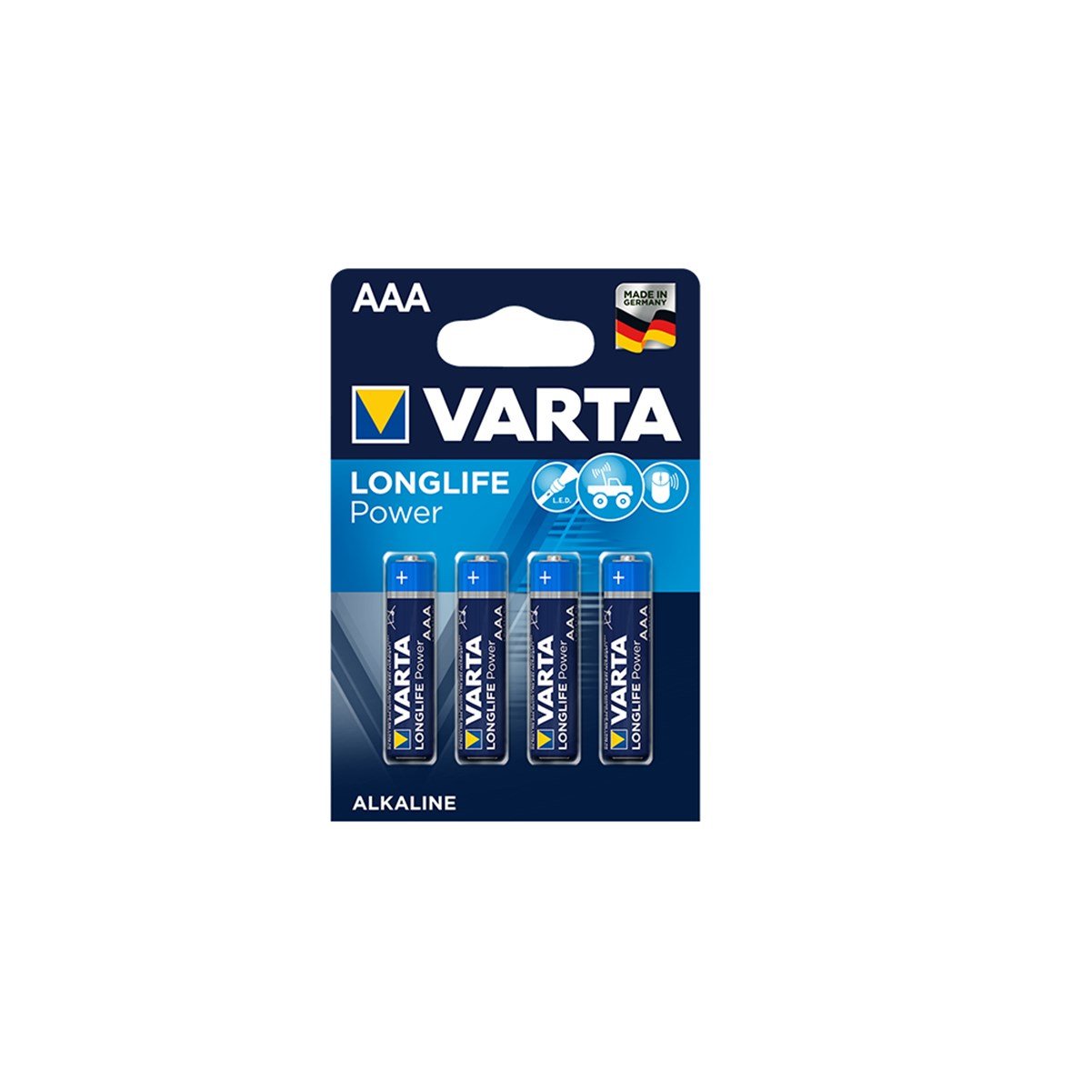 Varta 1.5V İnce Kalem Pil Longlife Power 4903-4 küçük görsel