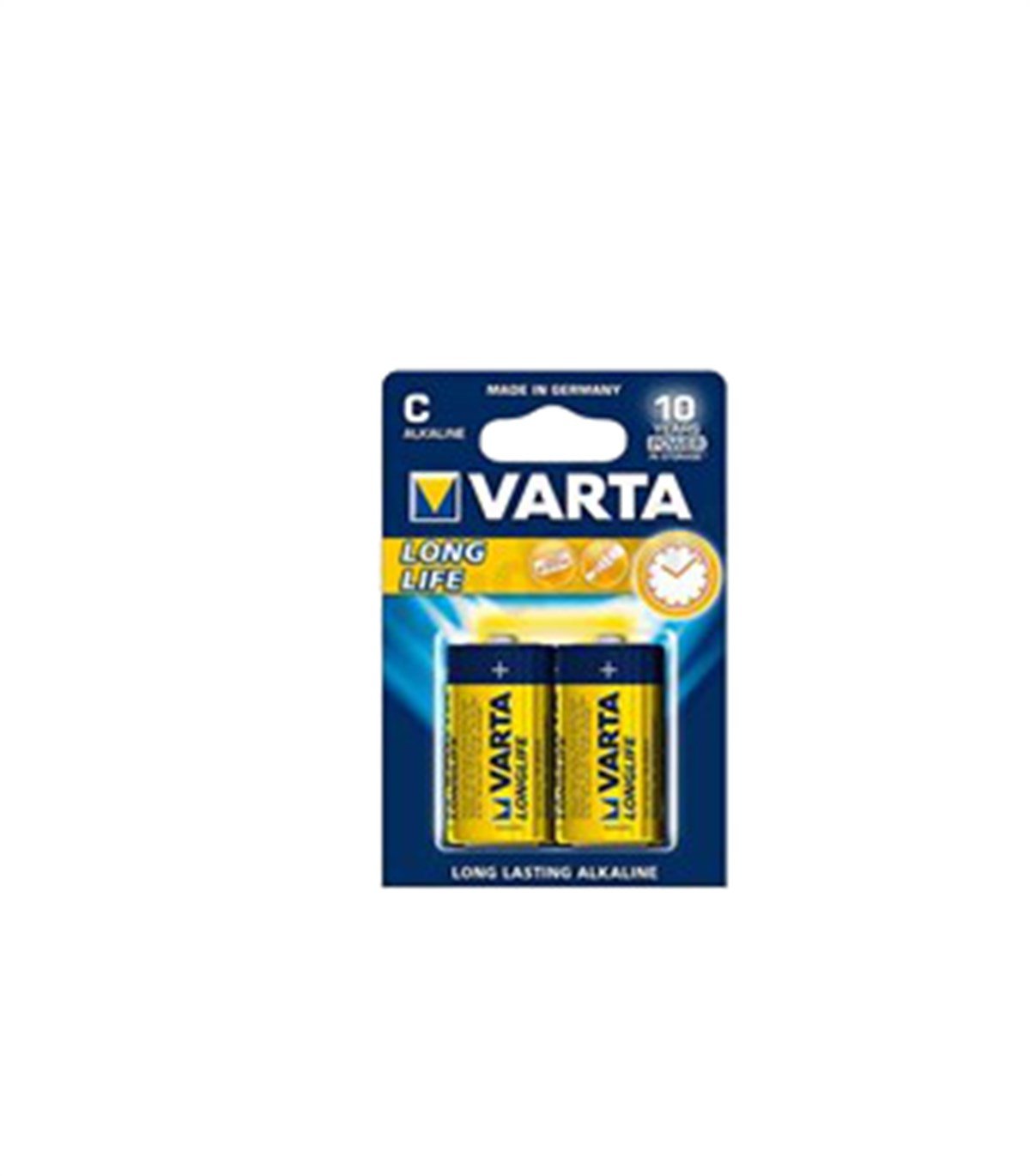 Varta Longlife 1.5V 2li C Alkalin Orta Boy Pil 4114-2 küçük görsel