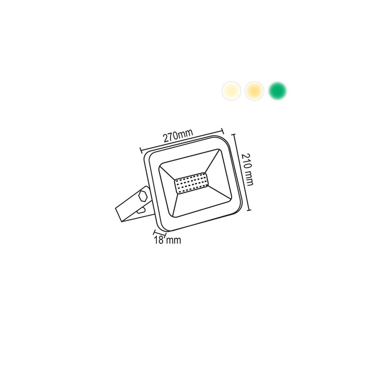 Forlife Led Tablet Projektör 100w FL-9110 küçük görsel