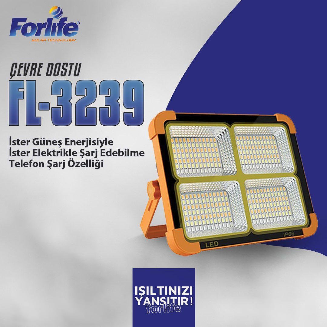 Forlife Solar Mobil Projektör Hareketli 200w Fl-3239 A küçük görsel