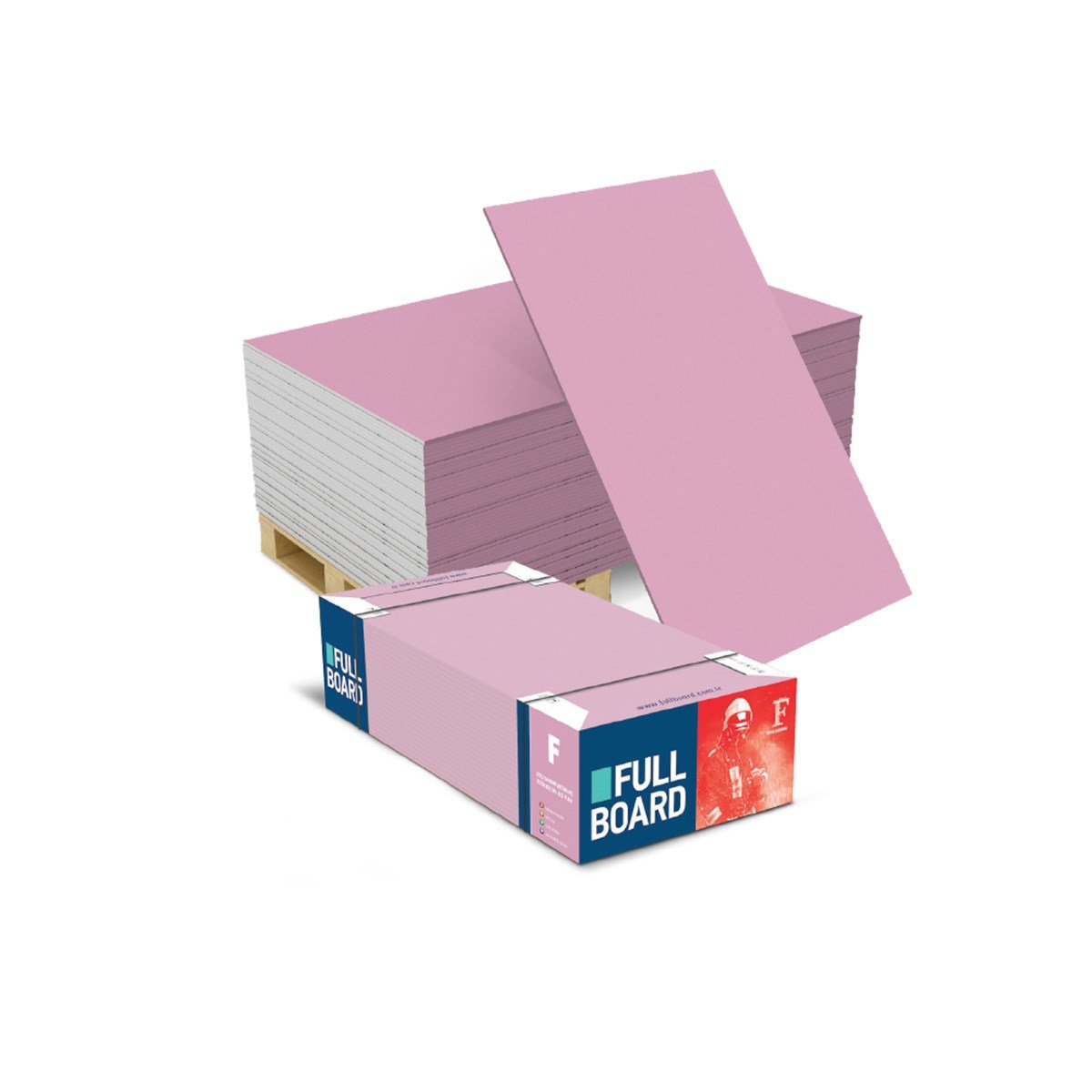 Fullboard Alçıpan Plaka Kırmızı 12.5x2500x1200 küçük görsel