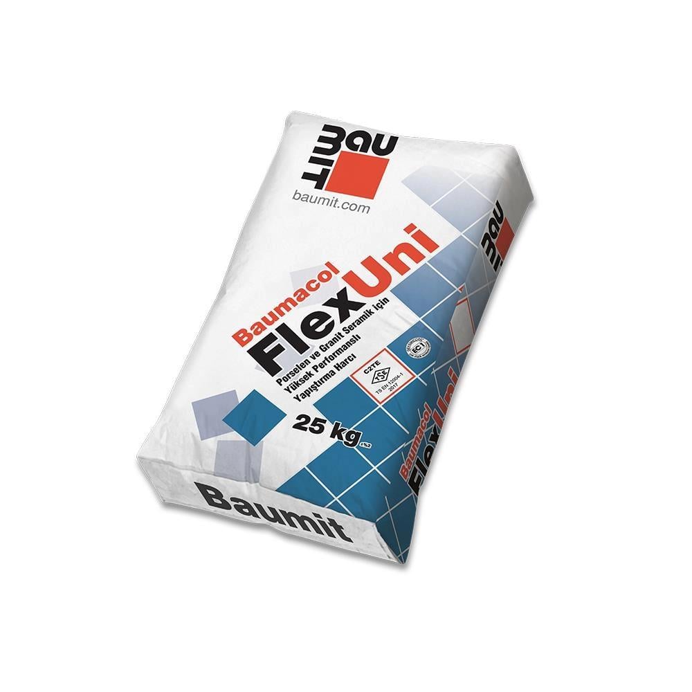 Baumit Flexuni Flexwhite Granit Yapıştırıcı Beyaz 25 Kg küçük görsel