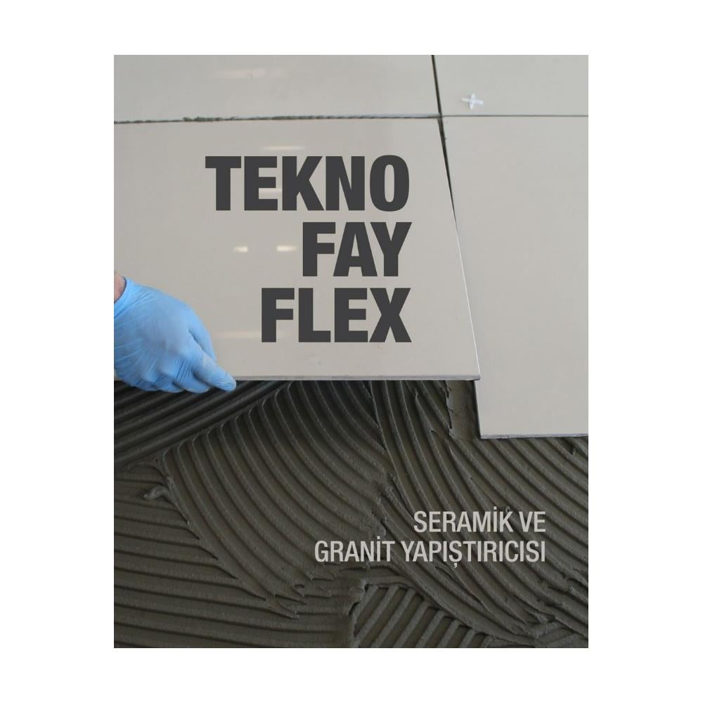 Teknofay Süper Flex Hiper Flex Granit Yapıştırıcı C2TE S2 Gri 25 Kg küçük görsel