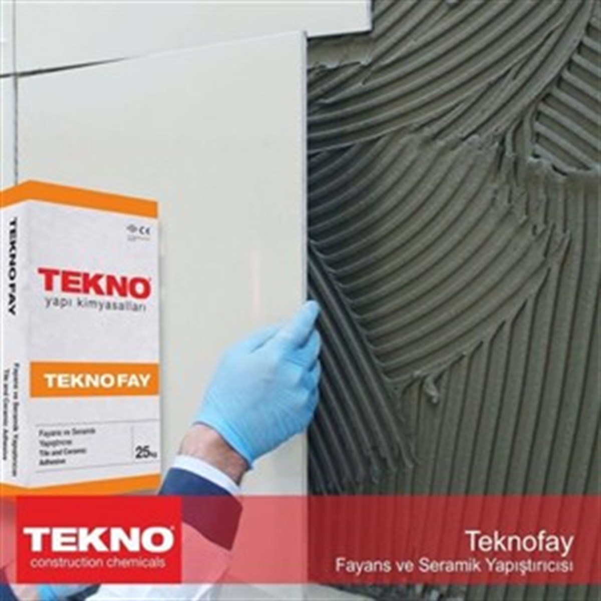 Teknofay Seramik Yapıştırıcı C1T Beyaz 25/1 küçük görsel