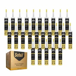 Selsil Silikonize Akrilik Mastik 500 Gr Antrasit Gri (1 Koli = 25 Adet) 3855 görseli