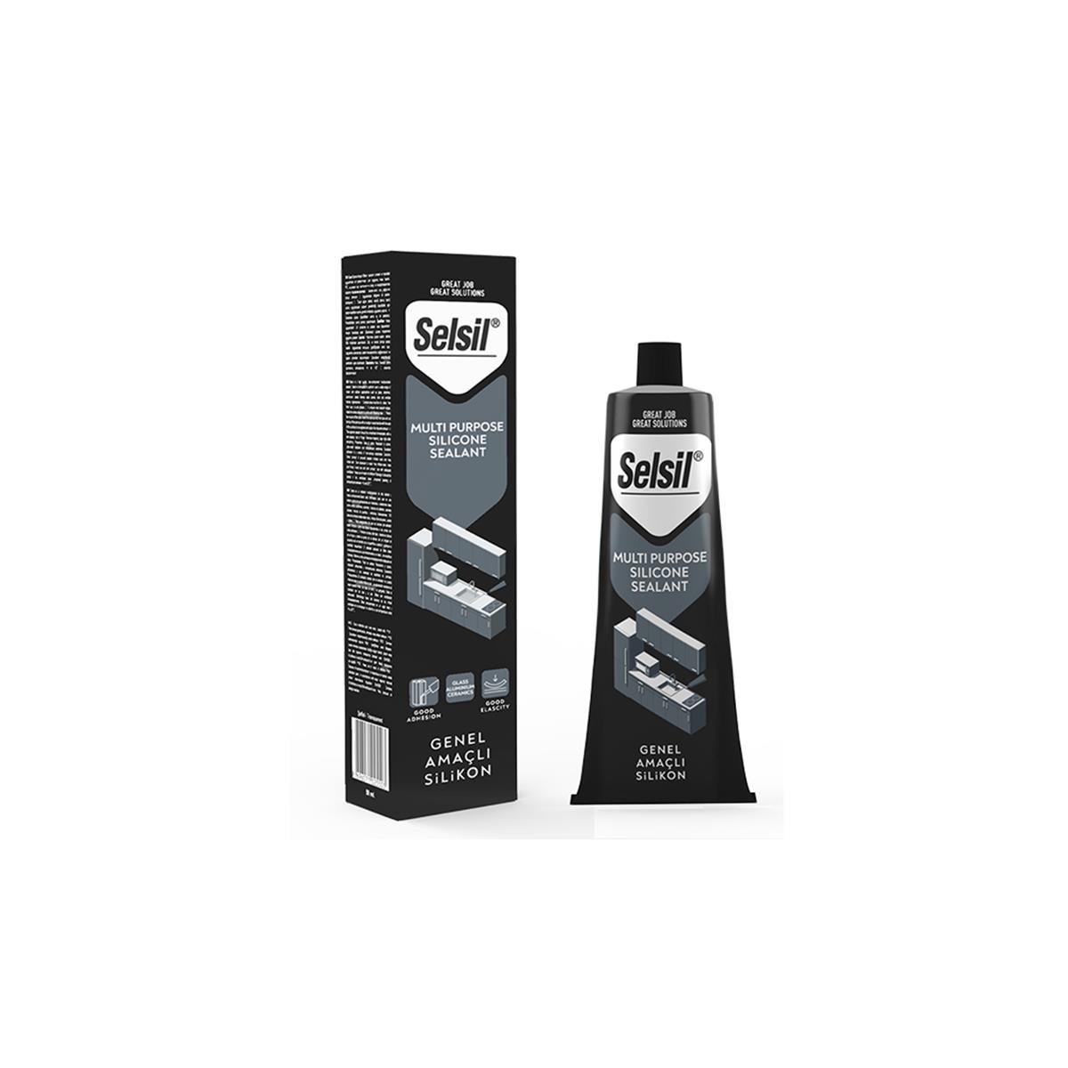 Selsil Tüp Silikon 50 Ml Şeffaf 2550 küçük görsel