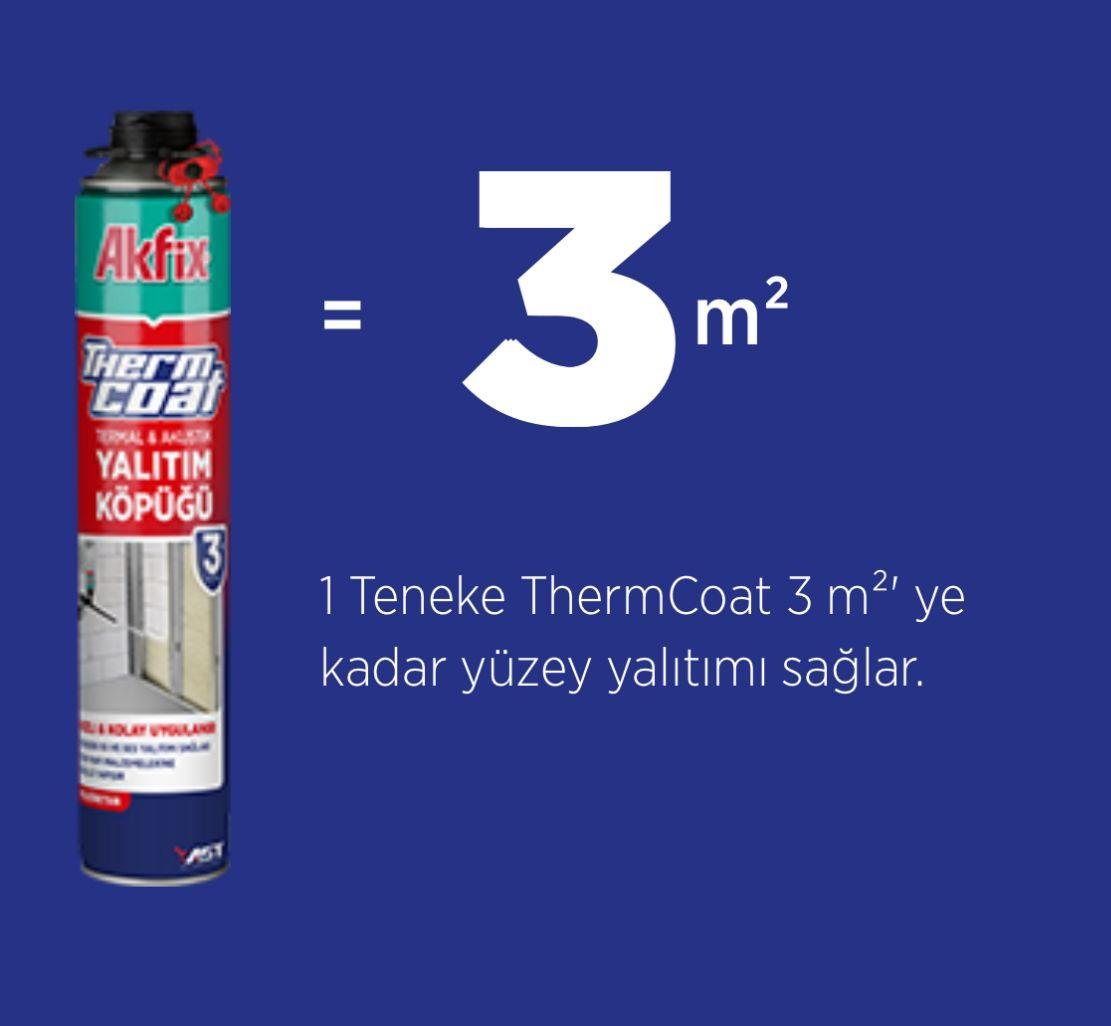 Akfix Thermcoat Termal ve Akustik Yalıtım Poliüretan Köpüğü 930 Gr küçük görsel