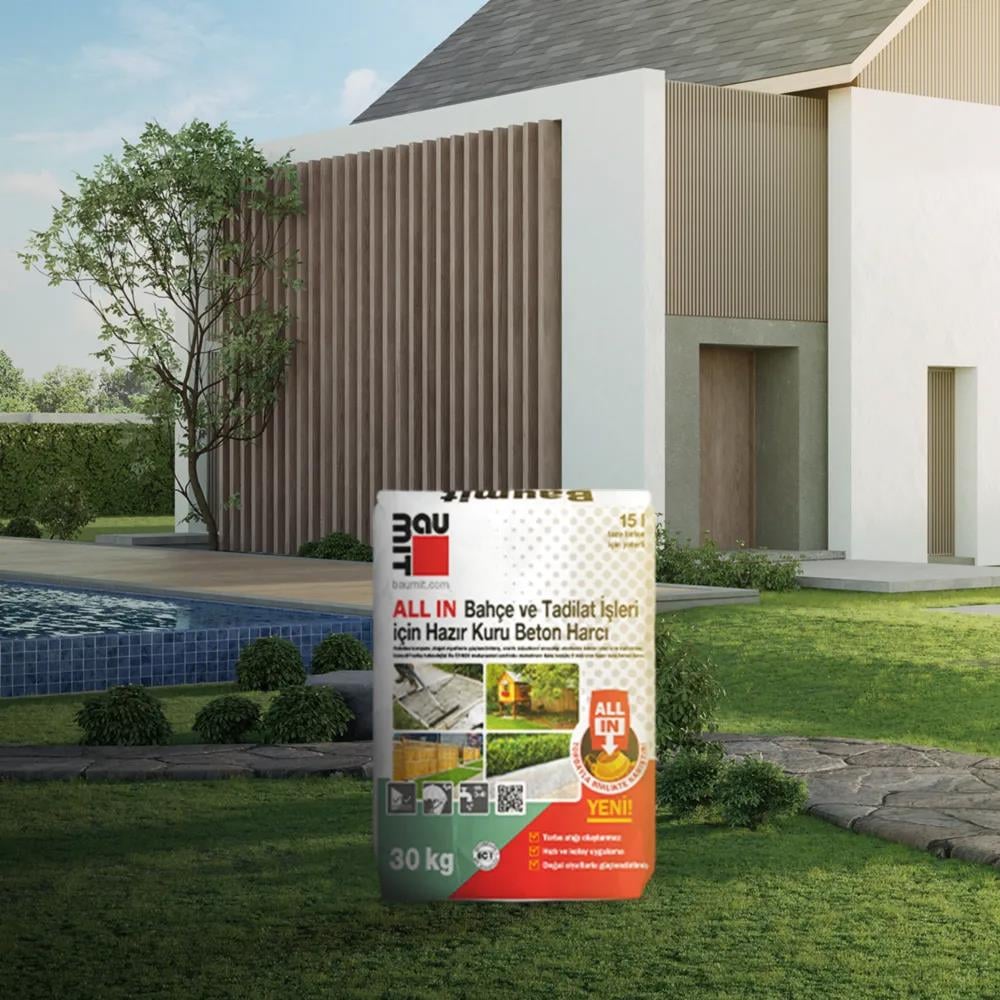 Baumıt All In Kuru Beton Harcı 30 Kg (bahçe ve tadilat İşleri için) küçük görsel