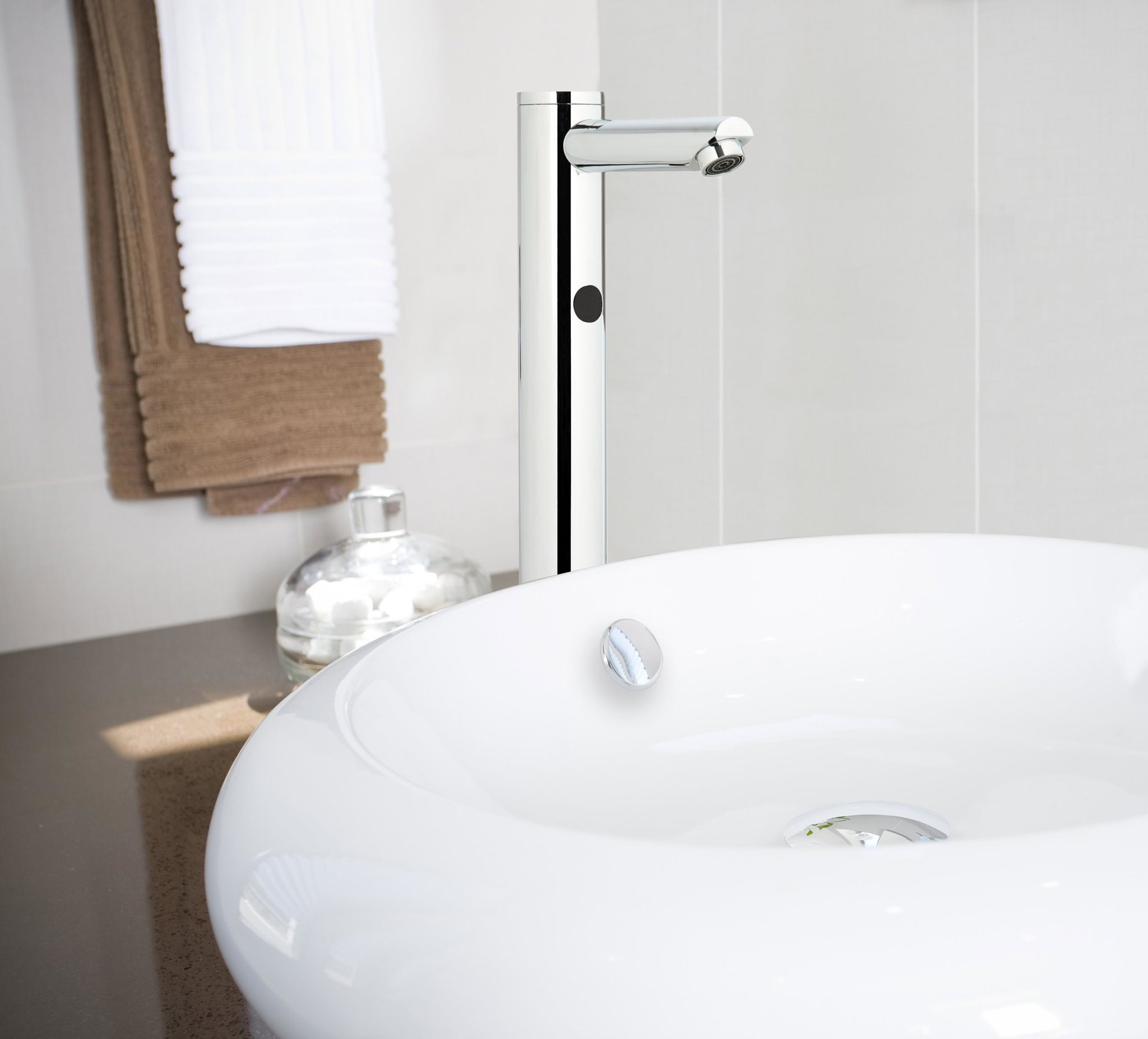 GPD Fotoselli Set Üstü Lavabo Bataryası (Tek Su Girişli) Krom Flb07-2 küçük görsel