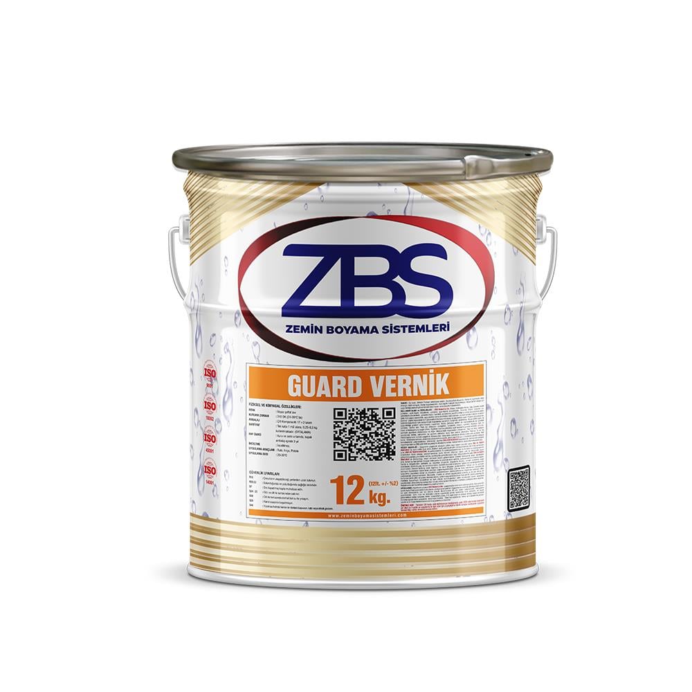 Zbs Guard Vernik 12 Kg - (Şeffaf, Geç Kirlenip, Kolay Temizlenme ve Daha Parlak Bir Zemin İçin) küçük görsel