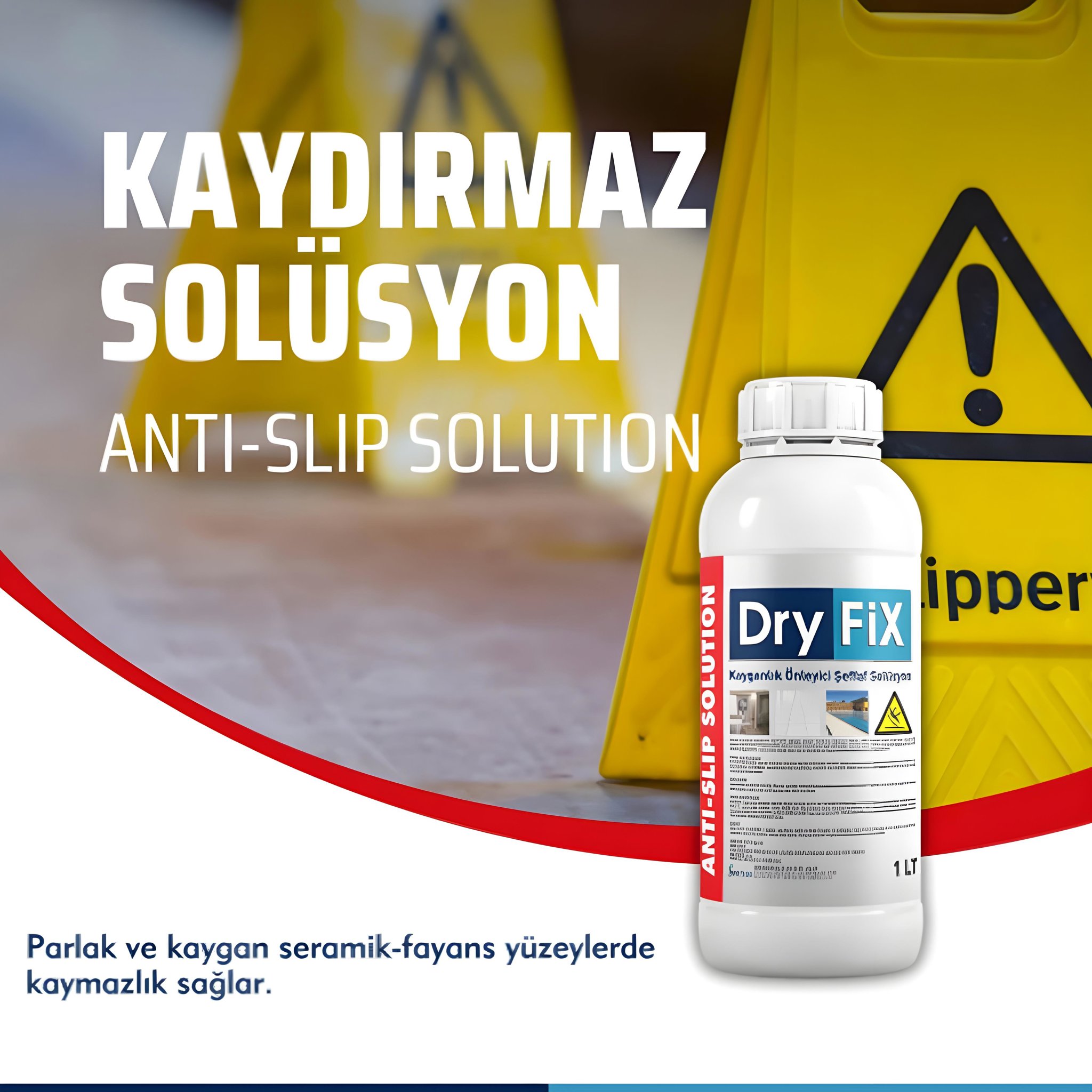Dryfix Anti Slip Kayganlık Önleyici Şeffaf Solüsyon 10 lt küçük görsel