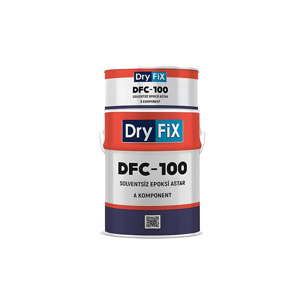 Dryfix DFC-100 Solventsiz Çok Amaçlı Epoksi Astar Şeffaf 18 kg küçük görsel