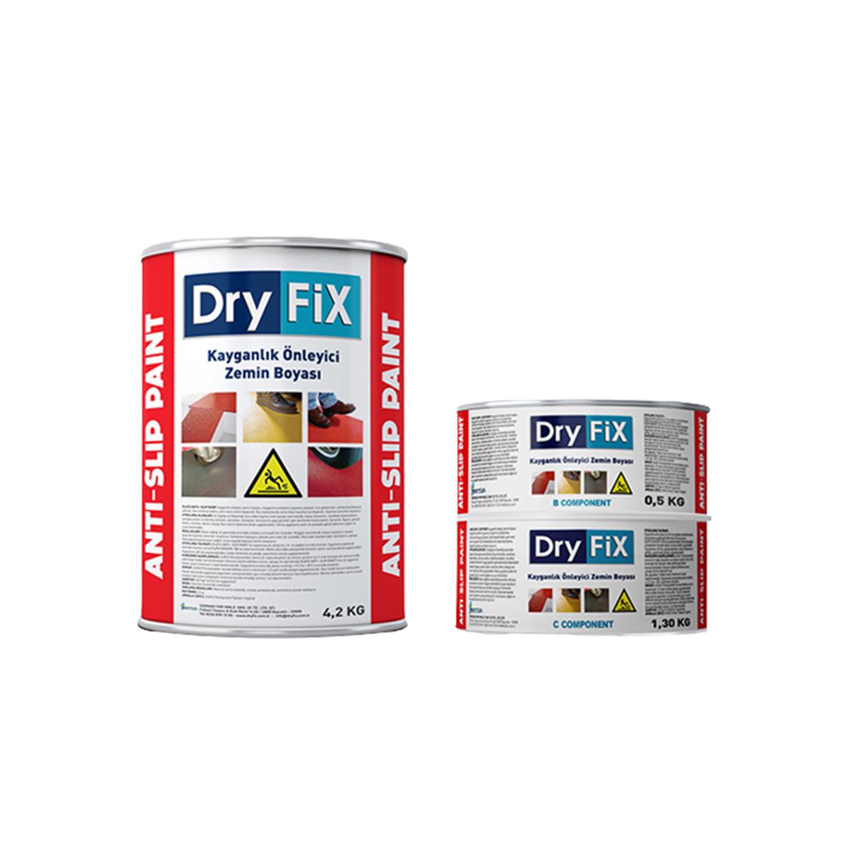 Dryfix Anti Slip Paint Kaymaz Boya 6 Kg Ral7040 küçük görsel