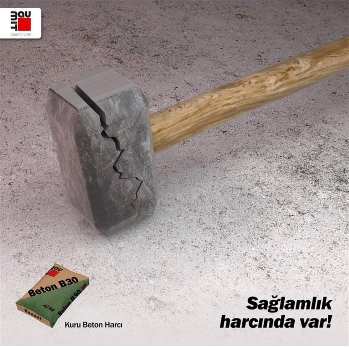 Baumit B-30 Kuru Beton 40Kg küçük görsel
