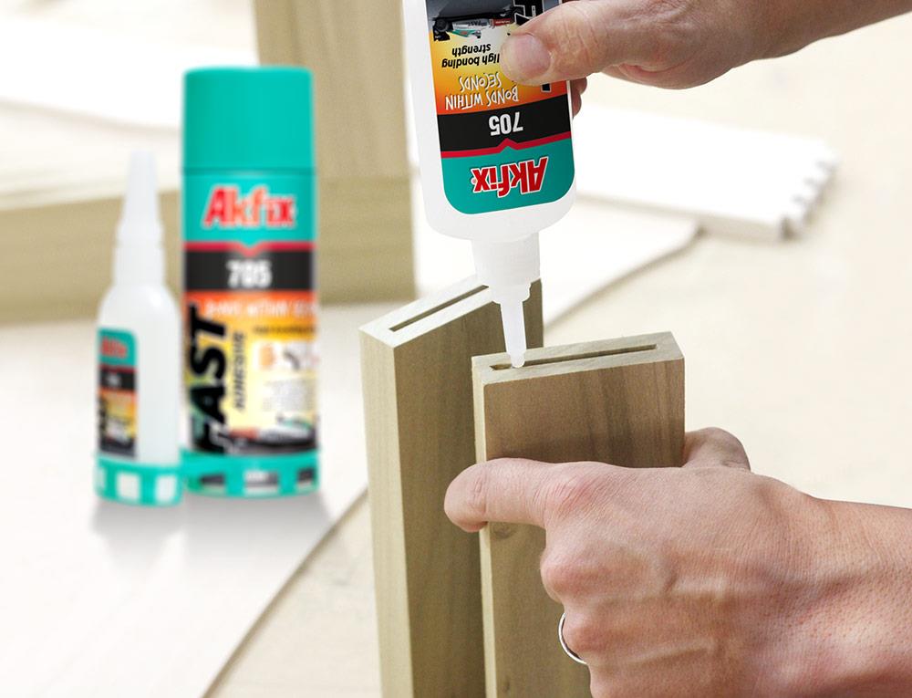 Akfix 705 Mdf Kit Hızlı Yapıştırıcı 200ml+50gr Ga060 küçük görsel