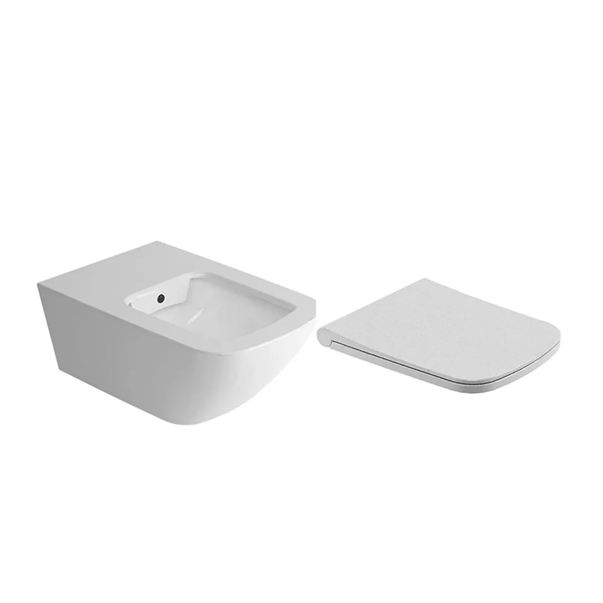 Newarc Life Rimless Kanalsız Asma Klozet + Duroplast Kapak görseli
