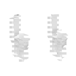 Turkuaz Duru Btw Rimless Duvara Sıfır Klozet Takımı (Pp Yavaş Kapanır Kapak Ve İç Takım Dahil) küçük görsel