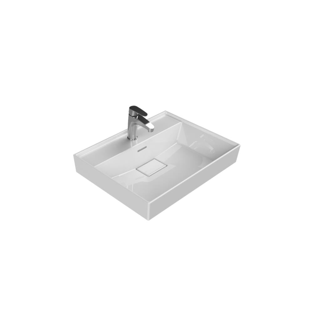Turkuaz Cerastyle Sharp Etajerli Lavabo 60X48Cm 037100-U görseli