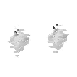 Turkuaz Cerastyle Sharp Etajerli Lavabo 60X48Cm 037100-U küçük görsel