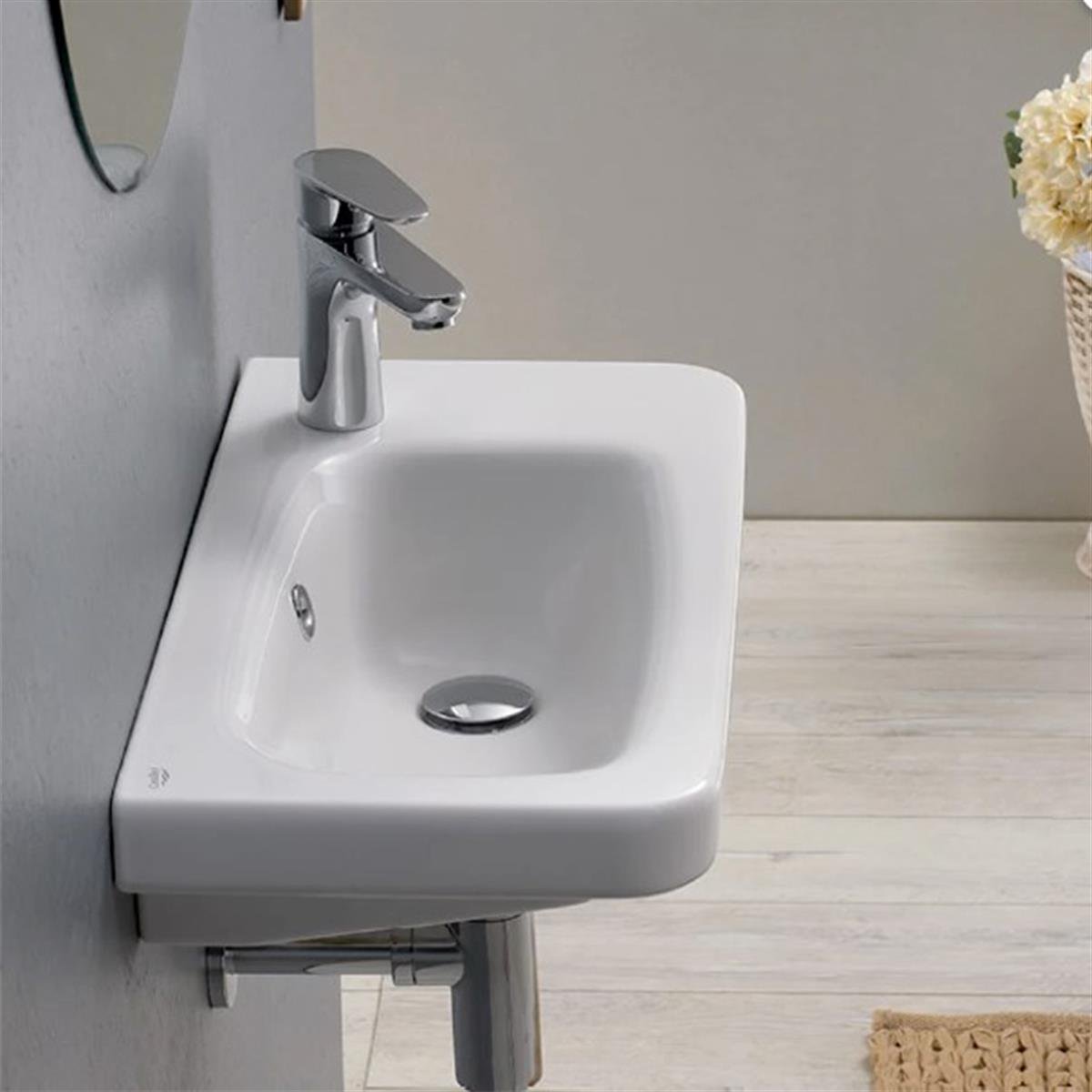 Turkuaz Cerastyle Noura Etajerli Lavabo 60X30Cm 033000-U küçük görsel