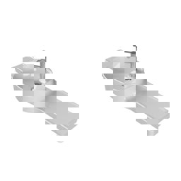 Turkuaz Cerastyle Harmony Etajerli Lavabo 100X37,5X26,4 Cm 044000-U (Soldan Hazneli) küçük görsel