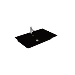 Newarc Naturel Etajerli Lavabo Mat Siyah 60X46X1,4Cm 504060Mb küçük görsel
