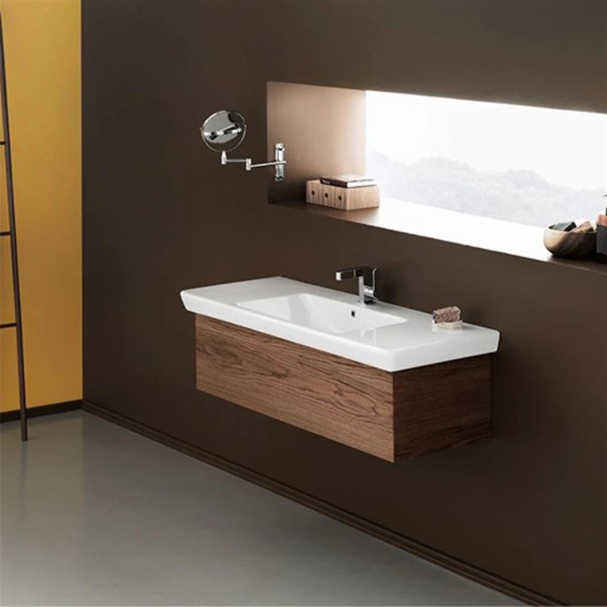 Turkuaz Cerastyle Porto Etajerli Lavabo 65Cm 068100-U (Derinlik 38 Cm) küçük görsel