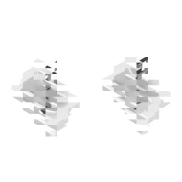 Turkuaz Cerastyle Porto Etajerli Lavabo 65Cm 068100-U (Derinlik 38 Cm) küçük görsel