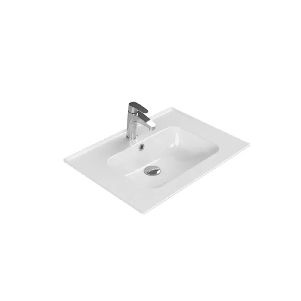 Turkuaz Cerastyle Blue Etajerli Lavabo 65X47Cm 042100-U görseli