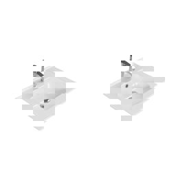 Turkuaz Cerastyle Blue Etajerli Lavabo 65X47Cm 042100-U küçük görsel