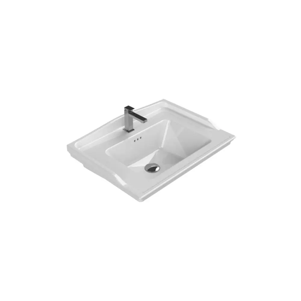 Turkuaz Cerastyle Kapadokya Etajerli Lavabo 65X48 036100-U görseli