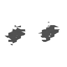 Newarc Naturel Etajerli Lavabo Mat Antrasit 80X46X1,4Cm 504080Ma küçük görsel