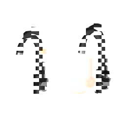 GPD Gildo Tek Gövde Lavabo Bataryası Siyah-rose Gold Mtl165-s-r küçük görsel