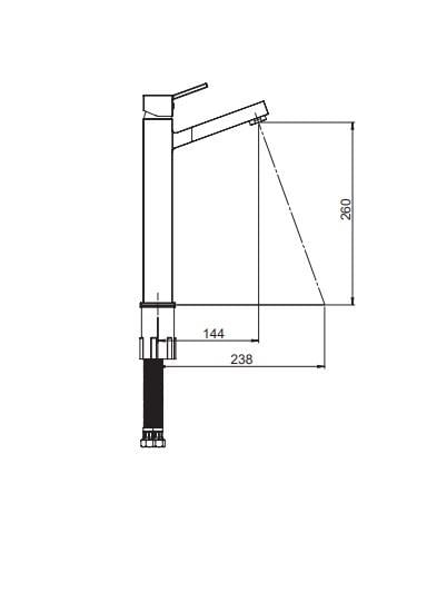 GPD Tulio Set Üstü Lavabo Bataryası Krom Msl135 küçük görsel