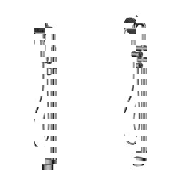 Newarc Milan Tabandan Banyo Bataryası Metalik Gri 848616G küçük görsel