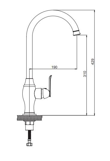GPD Tauro Tek Gövde Eviye Bataryası Altın Mte150-a küçük görsel